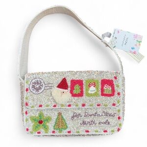 Beaded Christmas Holiday Shoulder Bag Viral